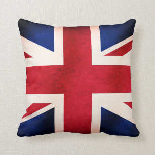 UK Union Jack British Distress Grunge Flag Kussen