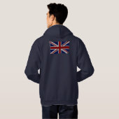 UK UNION JACK BRITISH FLAG Patriotic Hoodie (Achterkant volledig)