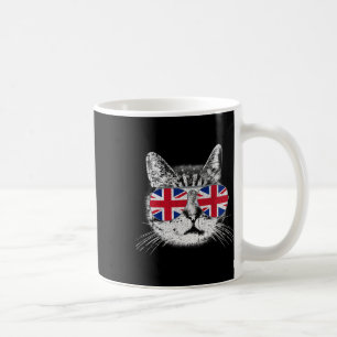 UK Union Jack Britse vlag Engeland Cat Sungles Gif Koffiemok