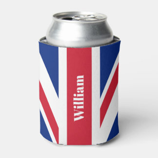 UK Union Jack Britse Vlag Gepersonaliseerd Blikjeskoeler