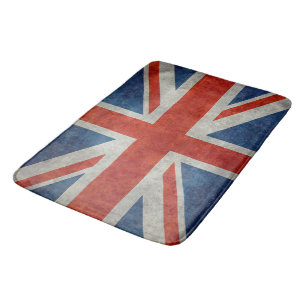 UK Union Jack Flag in retro stijl texturen Badmat