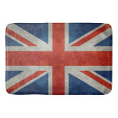 UK Union Jack Flag in retro stijl texturen Badmat (Voorkant)