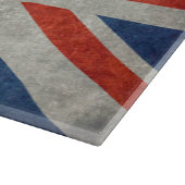 UK Union Jack Flag in retro stijl  texturen Snijplank (Hoek)