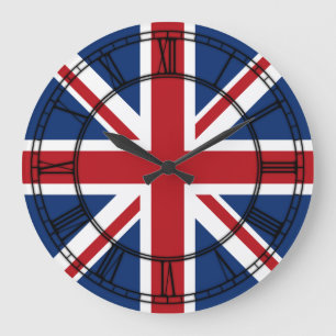 UK Union Jack Grote Klok