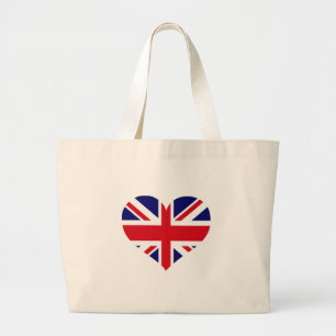 UK Union Jack Grote Tote Bag