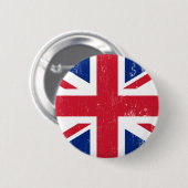 UK Verenigd Koninkrijk Engeland Engels Vlag Ronde Button 5,7 Cm (Voorkant /achterkant)