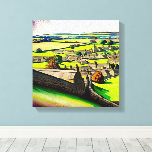 UK Village Canvas (Insitu (Houten vloer))
