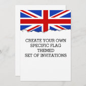 UK Vlag Kaart (Voorkant / Achterkant)