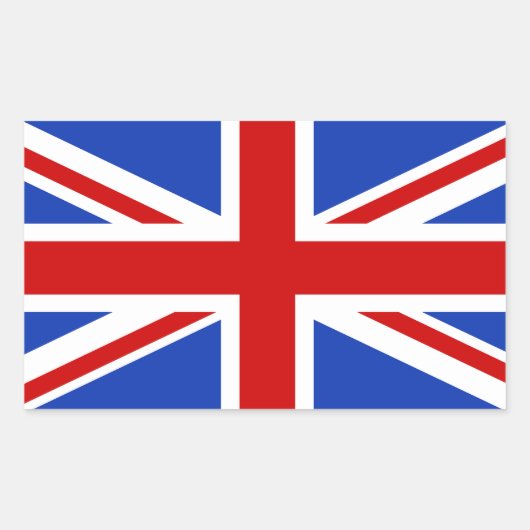 UK Vlag Rechthoekige Sticker (Voorkant)