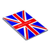 UK vlag Union Jack Notitieboek (Rechterzijde)