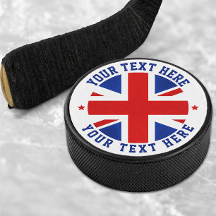 UK Vlag Verenigd Koninkrijk Londen Brits Groot-Bri Hockey Puck