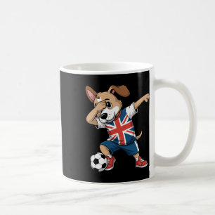 Uk Voetbal Dabbing Hond Union Jack  Koffiemok