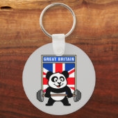 UK Weightlift Panda Sleutelhanger (Voorkant)