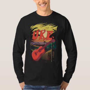 Uke Hawaii Ukulele Guitarist Hawaiian Music Ukulel T-shirt