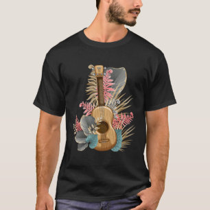 Uke Hawaiian Ukulele Guitar Player Hawaii Music T-shirt
