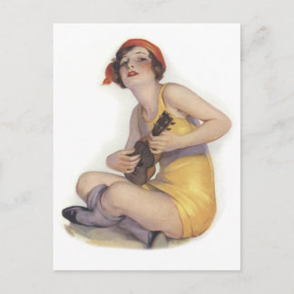 Uke jouant la carte postale d'aileron