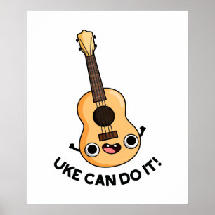Uke kan het grappig aanmoedigen Ukulele Pun Poster