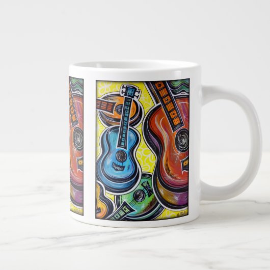 Uke Orchestra Jumbo China Mug (Droite)