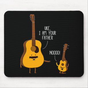 Uke Ukulele Ik ben je vader Nooo Gift voor papa Muismat