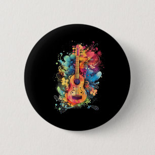 Ukelele Uke speler gitarist Ukelele gitaar Ronde Button 5,7 Cm