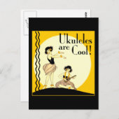 Ukes zijn Cool. Briefkaart (Voorkant / Achterkant)