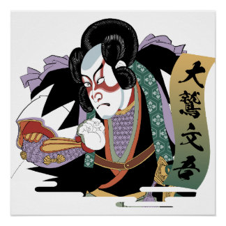Ukiyo-e Art of Kabuki Perfect Poster