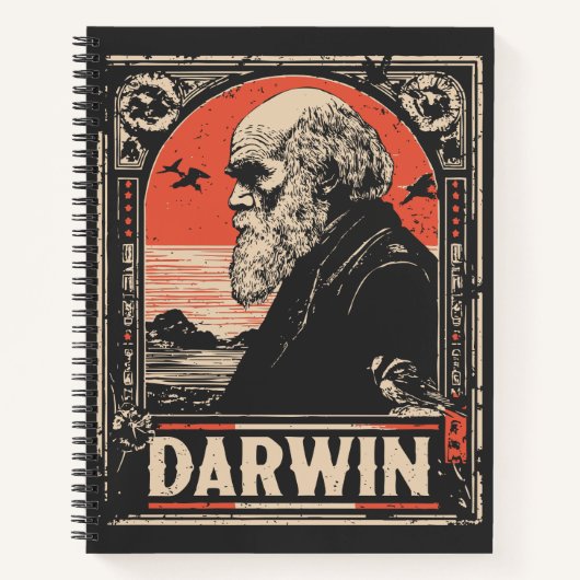 Ukiyo-e Darwin | Portret van de evolutietheorie Notitieboek (Voorkant)