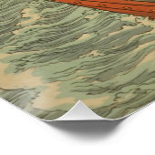 [Ukiyo-E] De rijzende maan bij de berg Nanping - C Perfect Poster (Hoek)