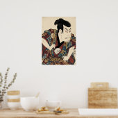 Ukiyo-e Geïnspireerd – Dramatisch JAPAN Poster (Keuken)