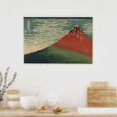 Ukiyo-e Hokusai Fujiyama Poster (Keuken)