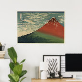 Ukiyo-e Hokusai Fujiyama Poster (Thuiskantoor)