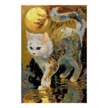 Ukiyo-e Kat | Japanse Houtblok Kunst