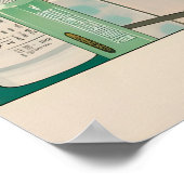 Ukiyo-e Leopard Bath Art Print Japandi Bathroom (Hoek)