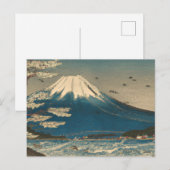 Ukiyo-e Mount Fuji Japan Briefkaart (Voorkant / Achterkant)