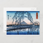Ukiyo-e Mt Fuji Japan Briefkaart (Voorkant / Achterkant)
