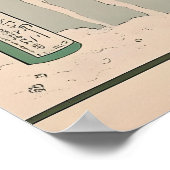 Ukiyo-e Poodle Art Print Japandi Bathroom Poster (Coin)