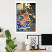 ukiyoe 和 物 nr. 09 - 小 語 田 - 漢 - 百 - poster (Thuiskantoor)