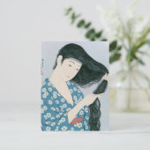 Ukiyoe [Goyo] Hair combi Briefkaart (Staand voorkant)