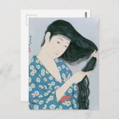 Ukiyoe [Goyo] Hair combi Briefkaart (Voorkant / Achterkant)