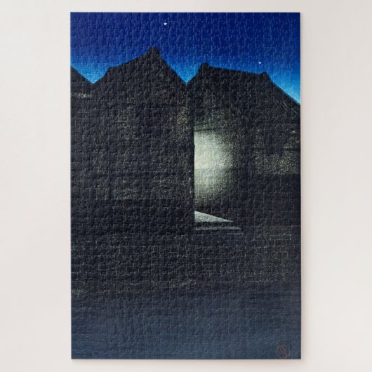 ukiyoe - hasui - C04 - Shinkawa Rive at Night - Legpuzzel (Verticaal)