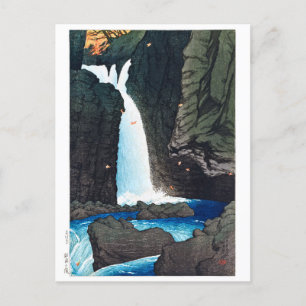 ukiyoe [hasui] C14 Yūhi waterval bij Shiobara Briefkaart