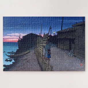 ukiyoe [hasui] C23 Aikawa-machi op eiland Sado Legpuzzel