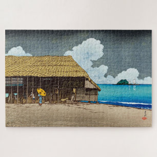 ukiyoe [hasui] C32 Seaside Cottage, Himi, Etchu Legpuzzel