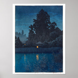 ukiyoe - hasui - m03 - Omiya in regen - Poster