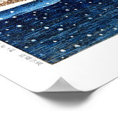 ukiyoe - hasui - m06 - sneeuw bij Shrine Entrance  Poster (Hoek)