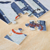 ukiyoe - hasui - m07 - Spring Snow - Legpuzzel (Zijkant)