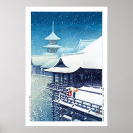ukiyoe - hasui - m07 - Spring Snow - Poster