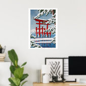 ukiyoe - hasui - m11 - sneeuw in Miyajima Shrine - Poster (Thuiskantoor)
