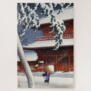 ukiyoe hasui n04 Zōjō-ji Temple in Shiba Legpuzzel