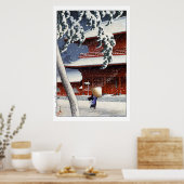 ukiyoe hasui n04 Zōjō-ji Temple in Shiba Poster (Keuken)